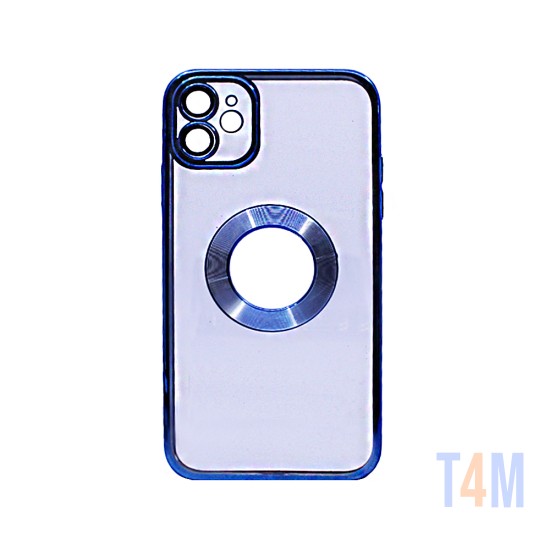 Capa de Silicone Rígida com Protetor de Câmera para Apple iPhone 11 Azul
